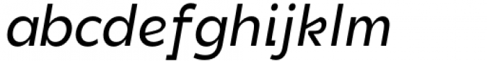 DX Rigraf Medium Italic Font LOWERCASE