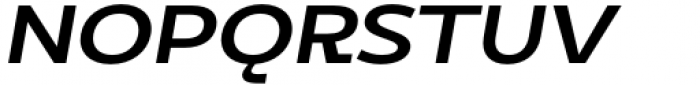 DX Rigraf Semi Bold Expanded Italic Font UPPERCASE