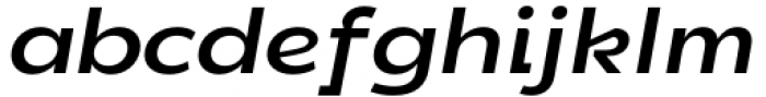 DX Rigraf Semi Bold Expanded Italic Font LOWERCASE