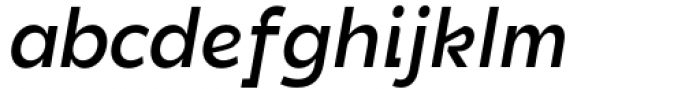 DX Rigraf Semi Bold Italic Font LOWERCASE