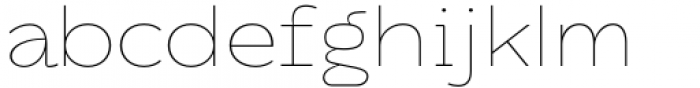 DX Rigraf Thin Expanded Font LOWERCASE