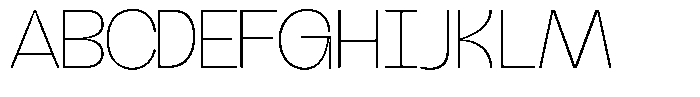 Dx Lactos Vol 02 Thin Font UPPERCASE
