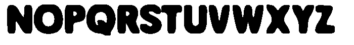 Dx Monstral Blur Font UPPERCASE