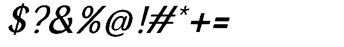 Dx Sillage Italic Font OTHER CHARS