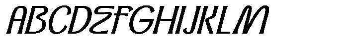 Dx Sillage Italic Font UPPERCASE
