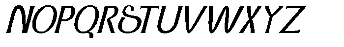 Dx Sillage Italic Font UPPERCASE
