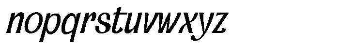 Dx Sillage Italic Font LOWERCASE