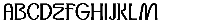 Dx Sillage Regular Font UPPERCASE