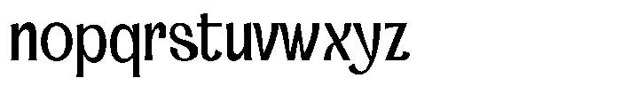 Dx Sillage Regular Font LOWERCASE