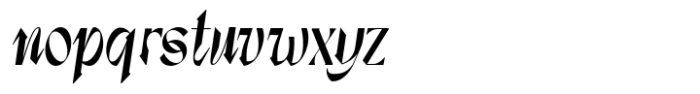 Dx Sitrus Semi Condensed Italic Font LOWERCASE