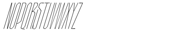 Dx Slight Thin Ultra Slanted Font UPPERCASE