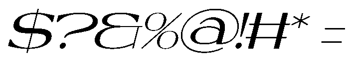 Dyrenko Italic Font OTHER CHARS