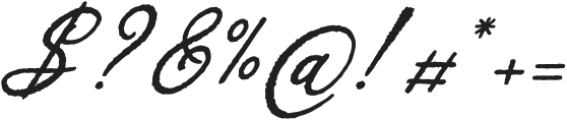 Dyatorn Italic otf (400) Font OTHER CHARS