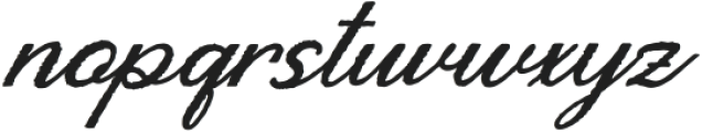 Dyatorn Italic otf (400) Font LOWERCASE