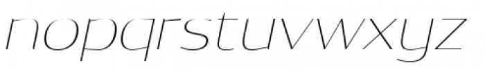 Dynasty A Pro Thin Italic Font LOWERCASE