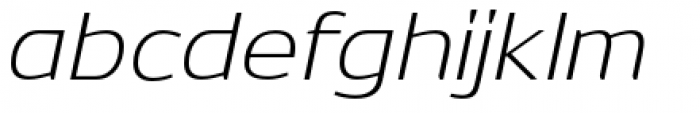 Dynasty B Pro Extra Light Italic Font LOWERCASE