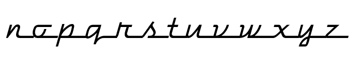 DymaxionScript Font LOWERCASE