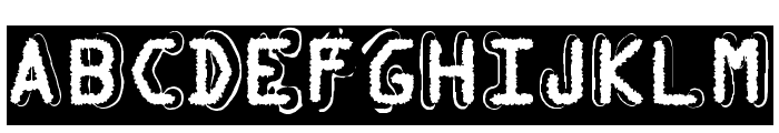 Dymo Grunge Bubble Font UPPERCASE