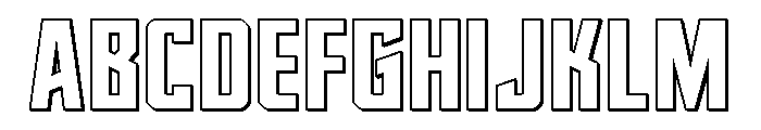 Dynamic Trooper 3D Straight Font UPPERCASE
