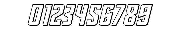 Dynamic Trooper 3D Font OTHER CHARS