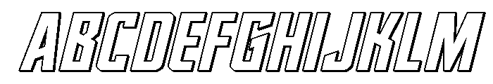 Dynamic Trooper 3D Font UPPERCASE