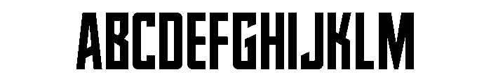 Dynamic Trooper CondenStraight Font UPPERCASE