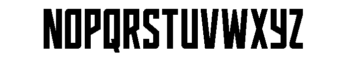 Dynamic Trooper CondenStraight Font UPPERCASE