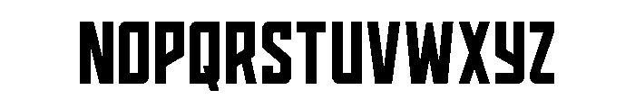 Dynamic Trooper CondenStraight Font LOWERCASE