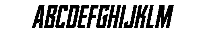 Dynamic Trooper Condensed Font UPPERCASE