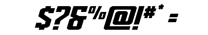 Dynamic Trooper Expanded Font OTHER CHARS