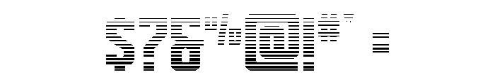 Dynamic Trooper GradiStraigh Font OTHER CHARS