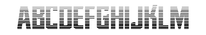Dynamic Trooper GradiStraigh Font UPPERCASE