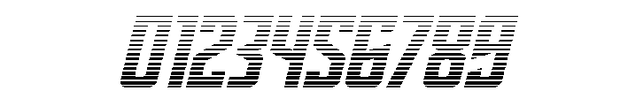 Dynamic Trooper Gradient Font OTHER CHARS