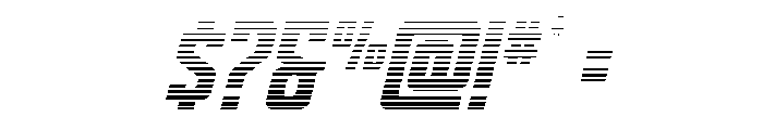 Dynamic Trooper Gradient Font OTHER CHARS