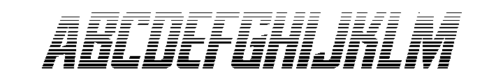 Dynamic Trooper Gradient Font UPPERCASE