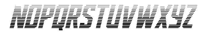 Dynamic Trooper Gradient Font UPPERCASE