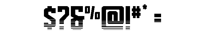 Dynamic Trooper Half Straight Font OTHER CHARS