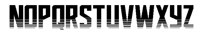 Dynamic Trooper Half Straight Font UPPERCASE