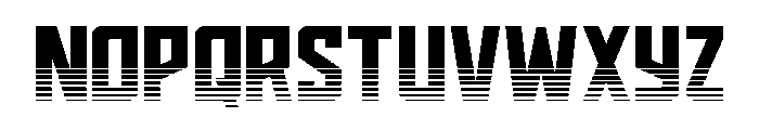 Dynamic Trooper Half Straight Font LOWERCASE