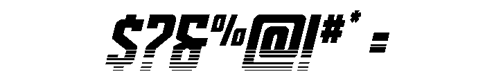 Dynamic Trooper Halftone Font OTHER CHARS