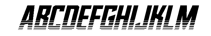 Dynamic Trooper Halftone Font UPPERCASE