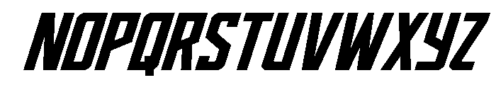 Dynamic Trooper Italic Font UPPERCASE