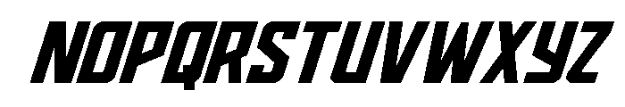 Dynamic Trooper Italic Font LOWERCASE