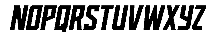Dynamic Trooper Semi-Straight Font UPPERCASE