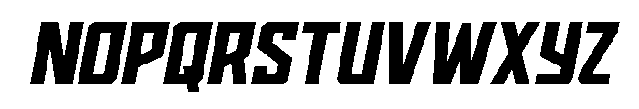 Dynamic Trooper Semi-Straight Font LOWERCASE