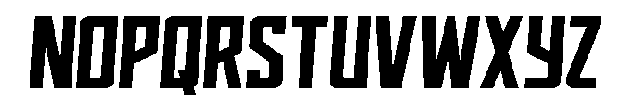 Dynamic Trooper SlightStraight Font UPPERCASE