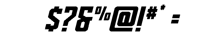Dynamic Trooper Spaced Font OTHER CHARS