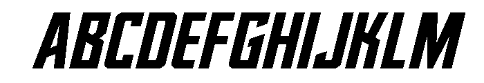 Dynamic Trooper Spaced Font UPPERCASE