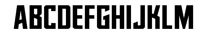 Dynamic Trooper SpacedStraight Font UPPERCASE