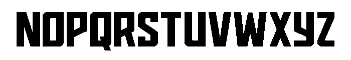 Dynamic Trooper Straight Font LOWERCASE